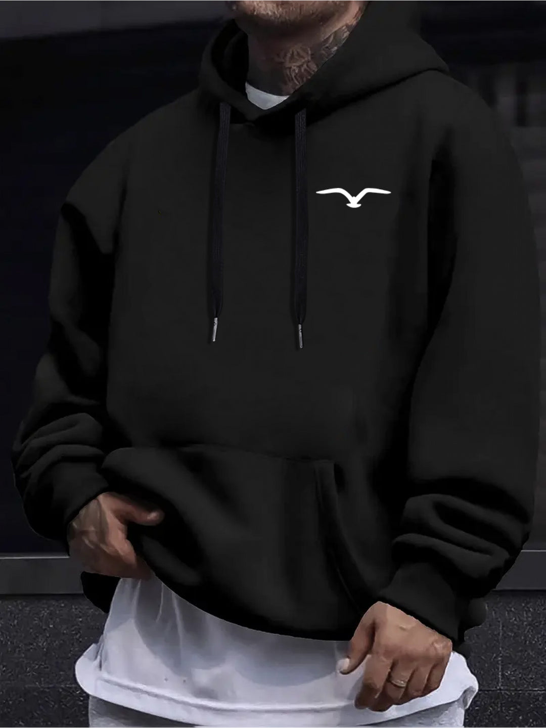 Men's Casual Cozy Long Sleeve Hooded Sweatshirt for Autumn Winter