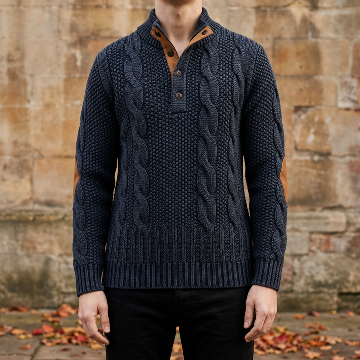 Men's Cable Knit Pullover Sweater