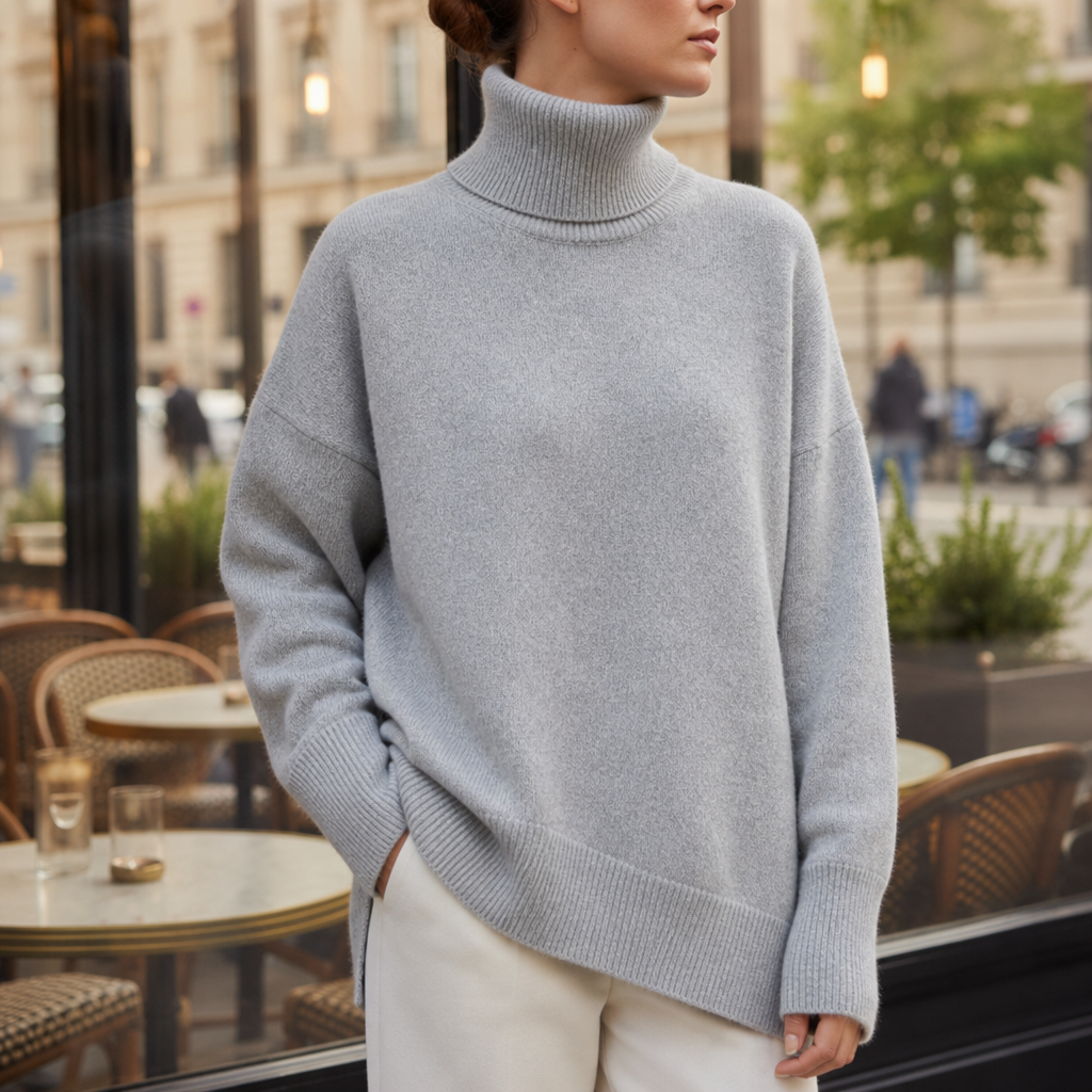 Women's Oversized Turtleneck Sweater