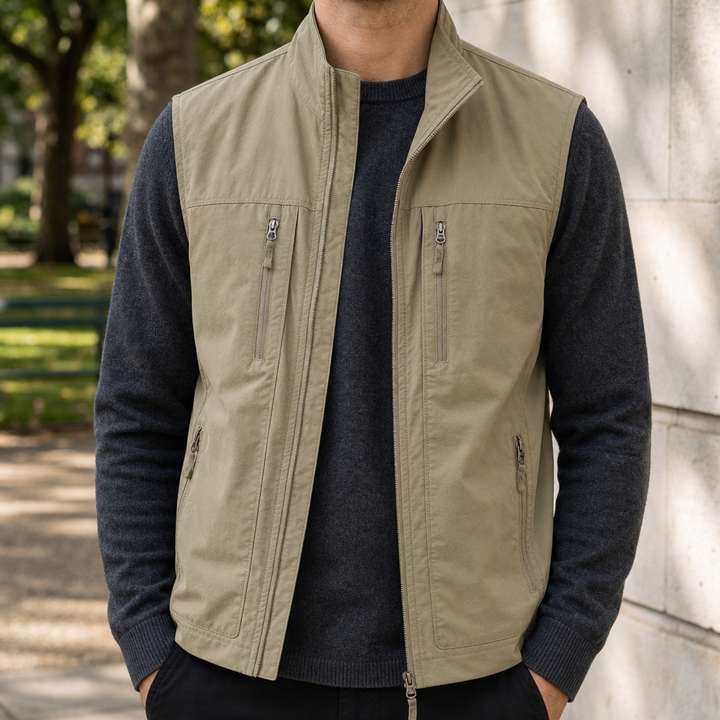 Men's Multi-Pocket Utility Vest