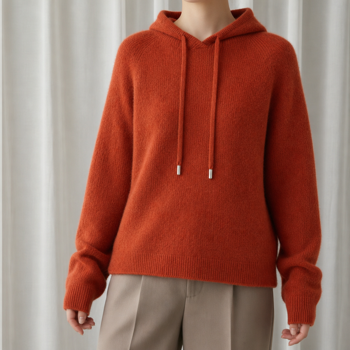 Women's Cashmere Knit Hoodie
