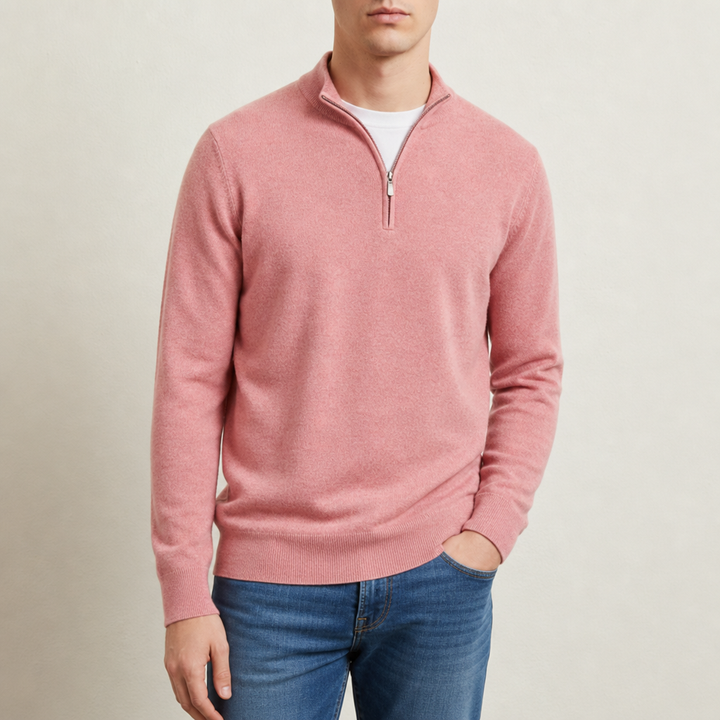 Men's Zip Collar Sweater