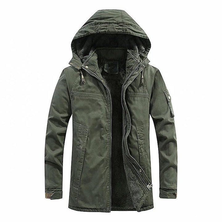 Men's Hooded Jacket with Sherpa Lining for Ultimate Comfort