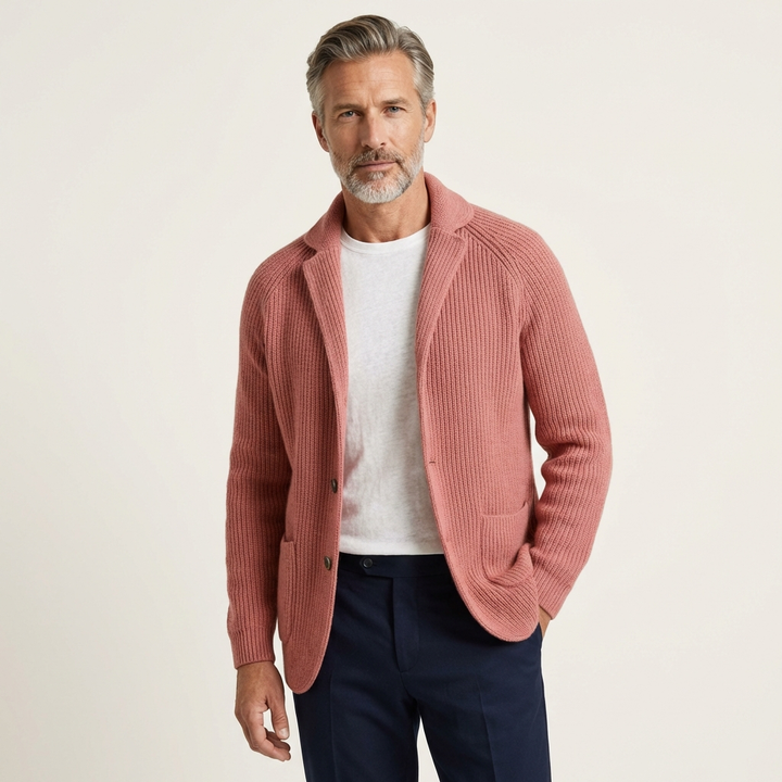 Men's Ribbed Wool Vest