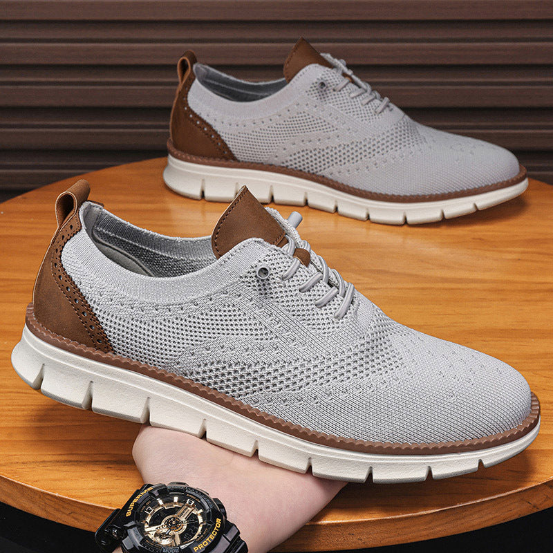 Men's Orthopedic Breathable Oxford Sneakers for Comfort and Support