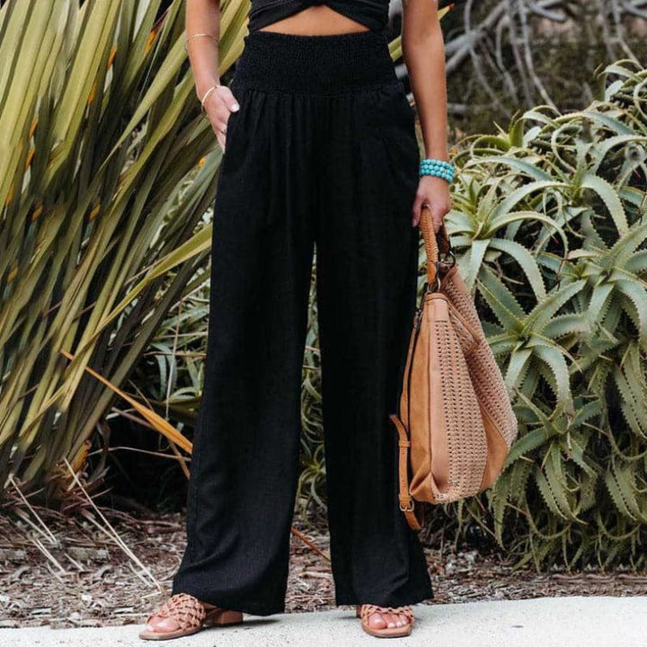 Women's Effortlessly Breathable Wide Leg Linen Trousers