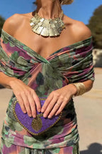 Sophia | Women's Elegant V-neck Fantasy Maxi Dress-Trendy 4 Fit