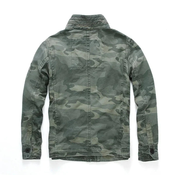 Men's Utility Pocket Cargo Denim Jacket