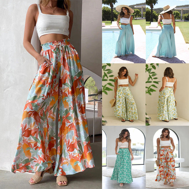 Women's Breezy Summer Wide Leg Palazzo Pants