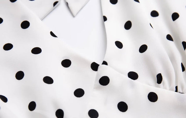 Women's Dotted Neckholder Midi Dress for Stylish Summer Looks