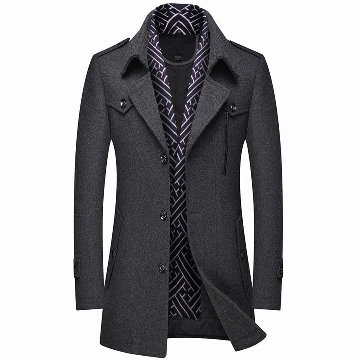 Men's wool coat for stylish warmth and comfort
