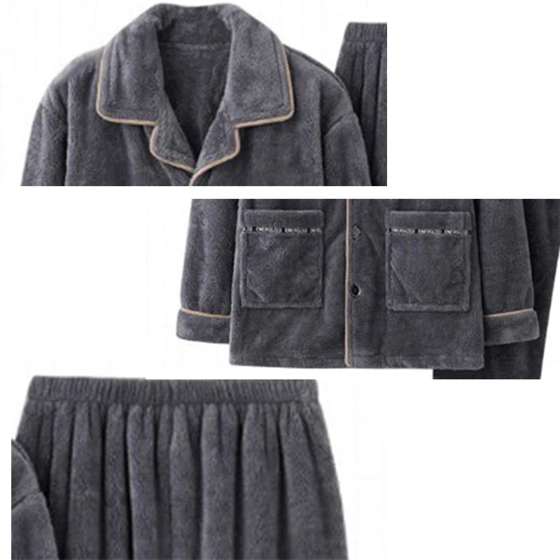 Men's Cozy Fluffy Winter Pyjamas for Ultimate Comfort