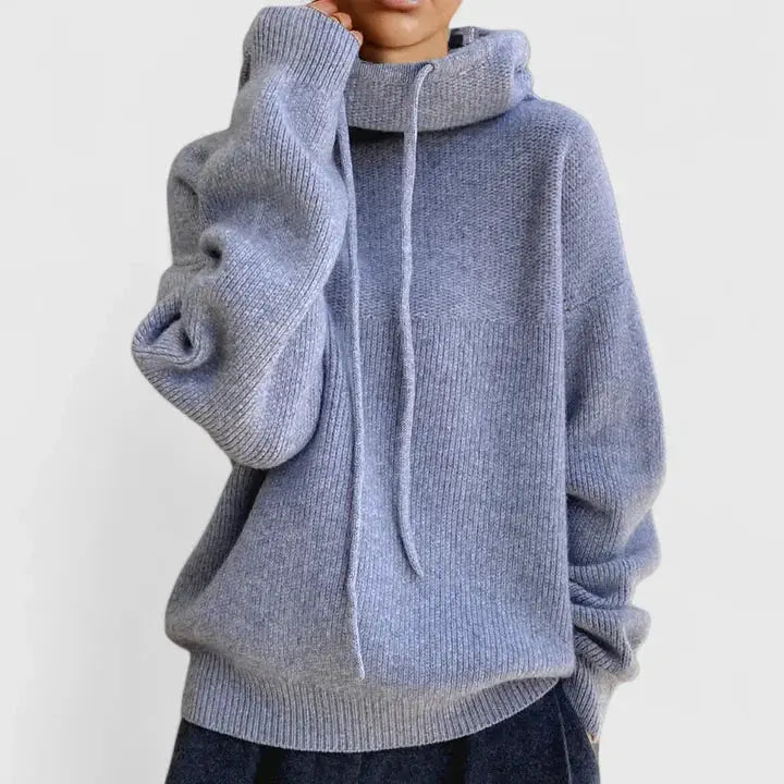 Women's Cozy Oversized Knit Pullover Hoodie