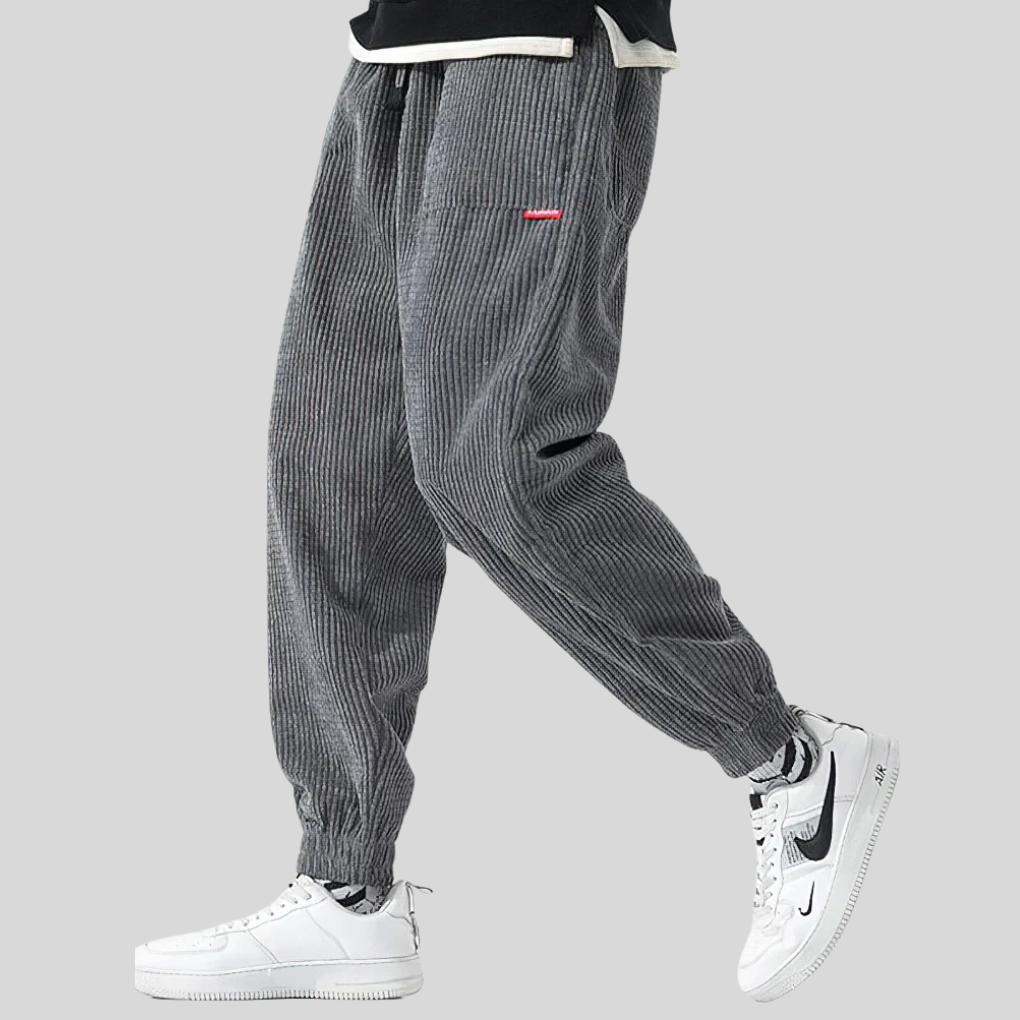 Men's Wide Corduroy Joggers – Comfortable Casual Wear