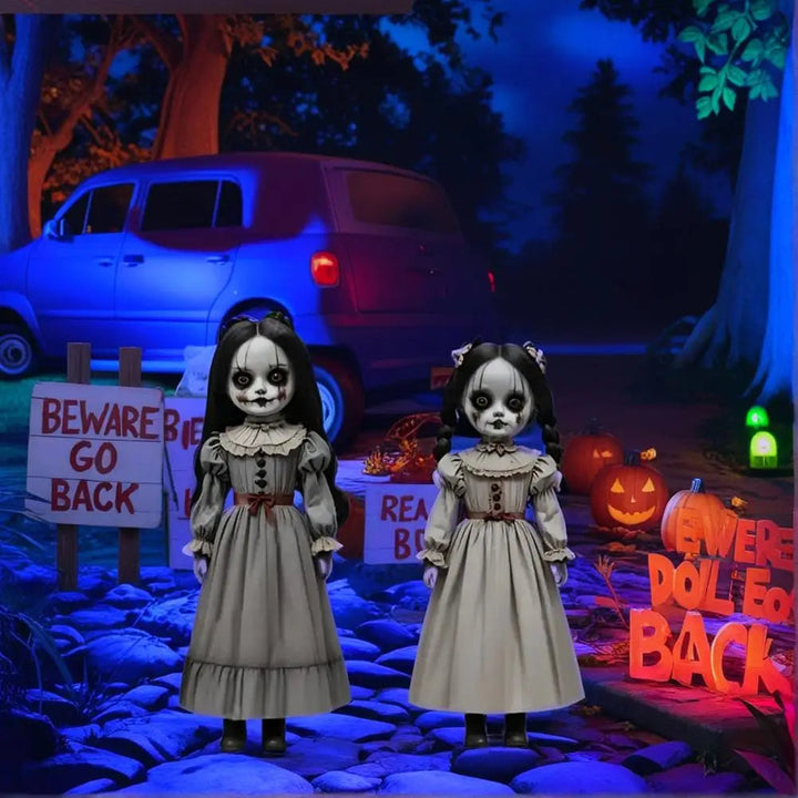 Halloween's Ghost Doll Yard Decor with Ground Stakes, Set of 2