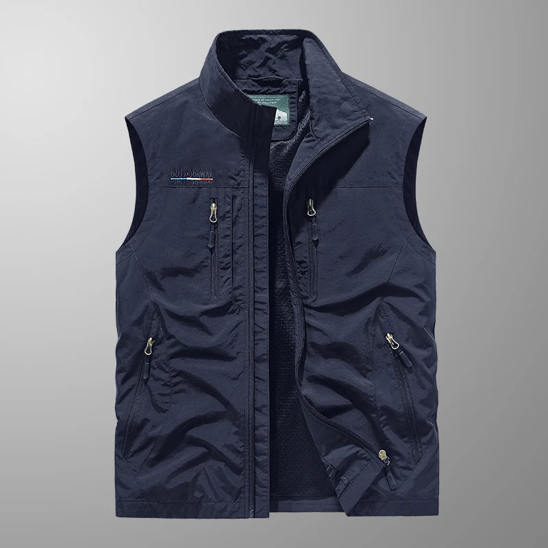 Men's Lightweight Multi-Pocket Vest for Comfort and Style