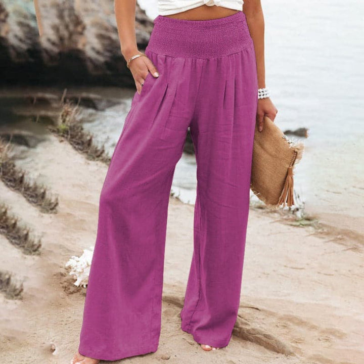 Women's Effortlessly Breathable Wide Leg Linen Trousers
