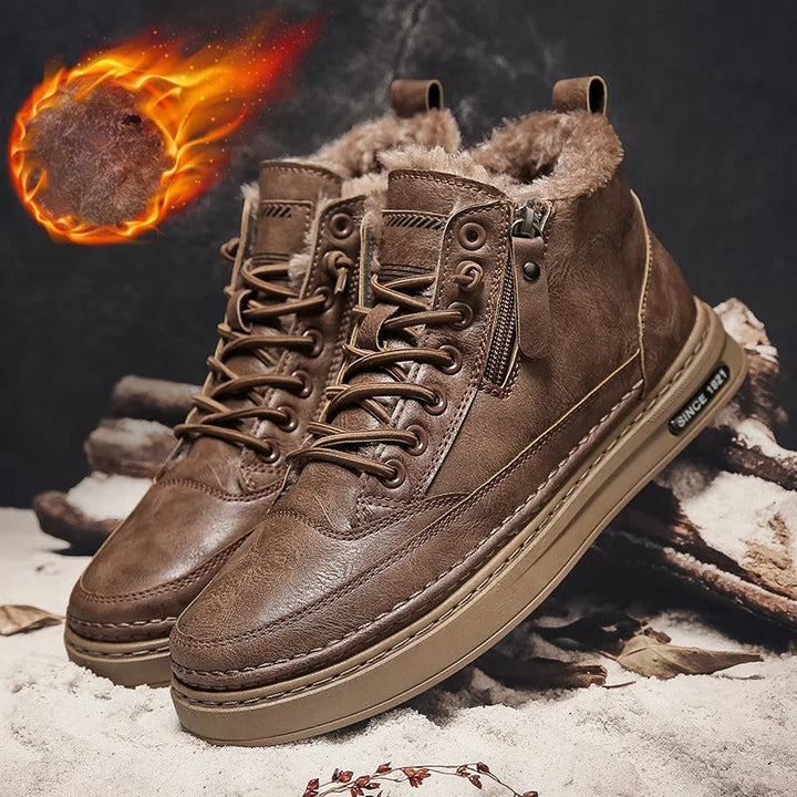 Men's winter boots with fleece lining for ultimate comfort