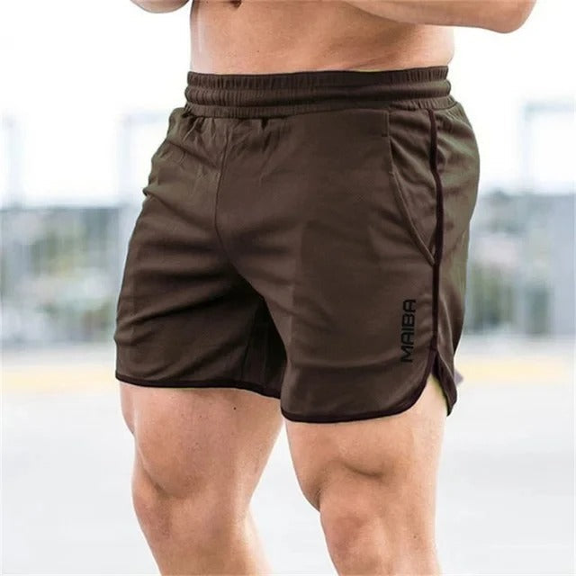 Men's Slim-Fit Elastic Swim Trunks