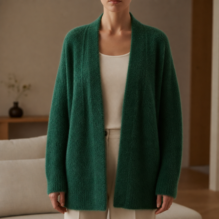 Women's Cozy Long Fluffy Cardigan