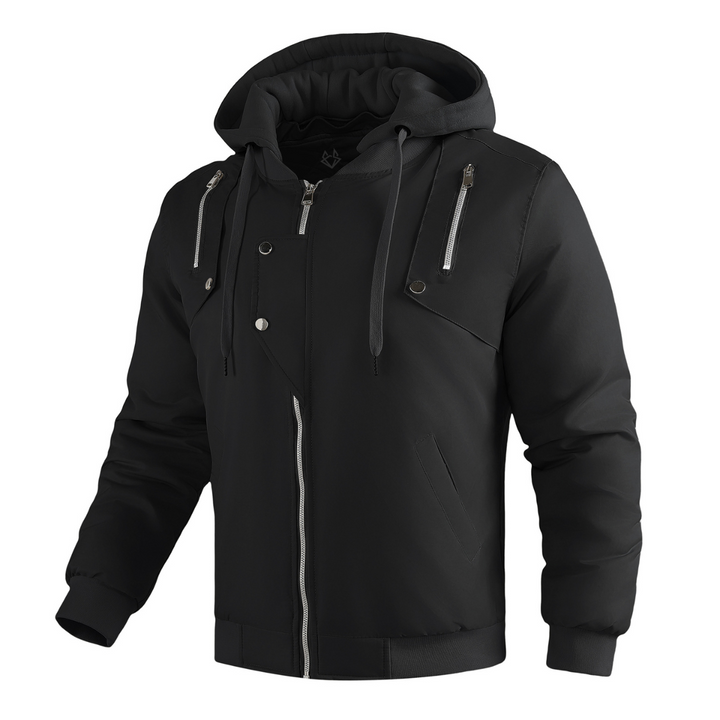 Men's Hooded Bomber Jacket for Stylish Comfort