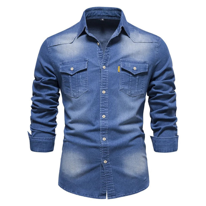 Men's Western Style Denim Shirt
