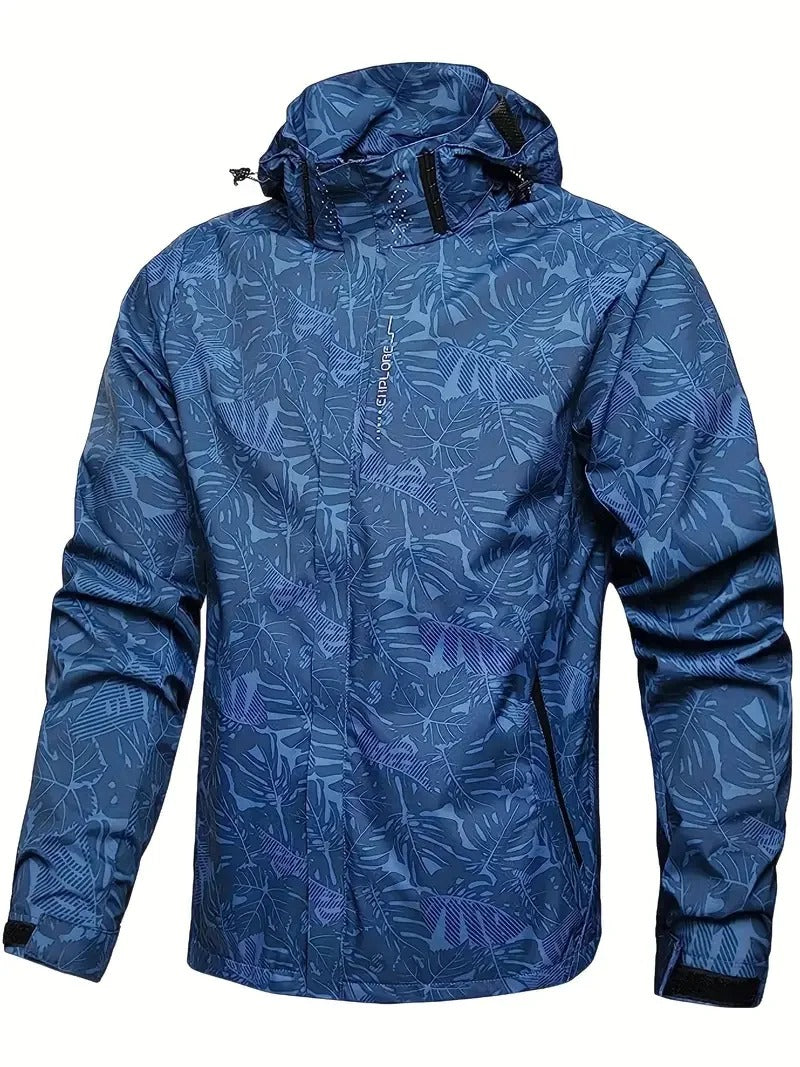 Men's Waterproof Outdoor Jacket with Hood for All Weather Conditions