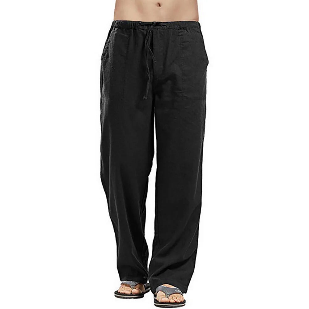 Men's Airy Leisure Trousers with Tunnel Design for Comfort