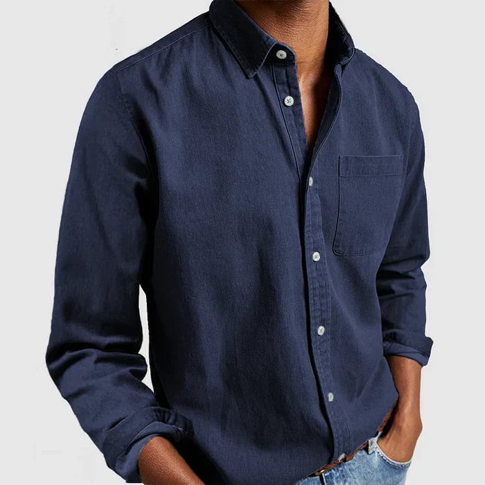 Men's Casual Button-Up Shirt