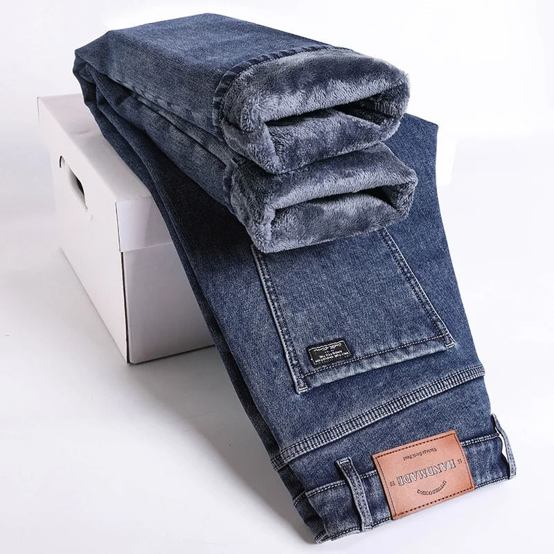 Men's Comfortable Winter Jeans for Ultimate Warmth and Style