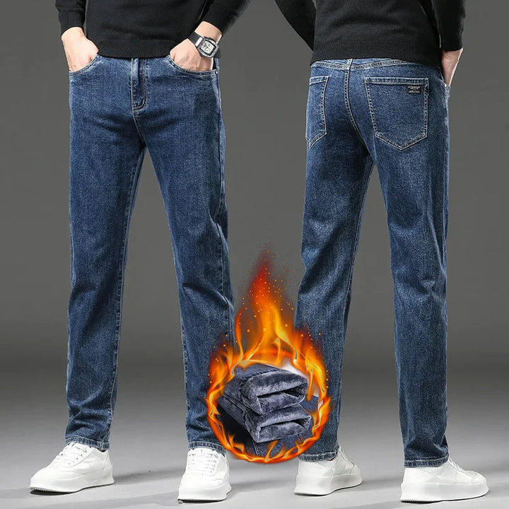 Men's Comfortable Winter Jeans for Ultimate Warmth and Style
