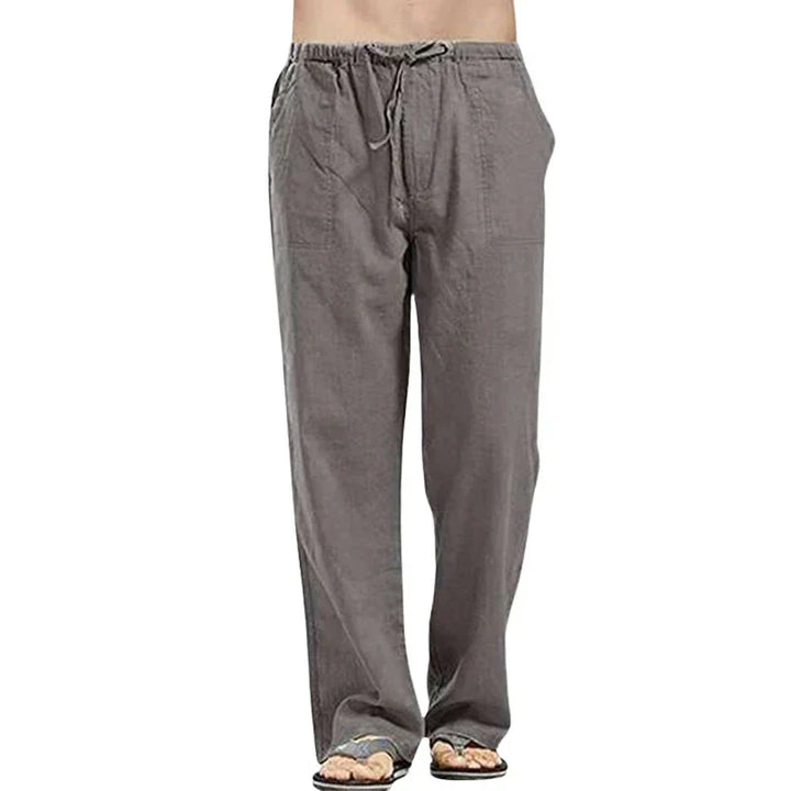 Men's Breathable Linen Pants with Oversized Fit
