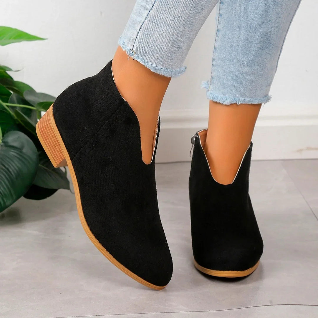 Women's Stylish Suede Ankle Booties