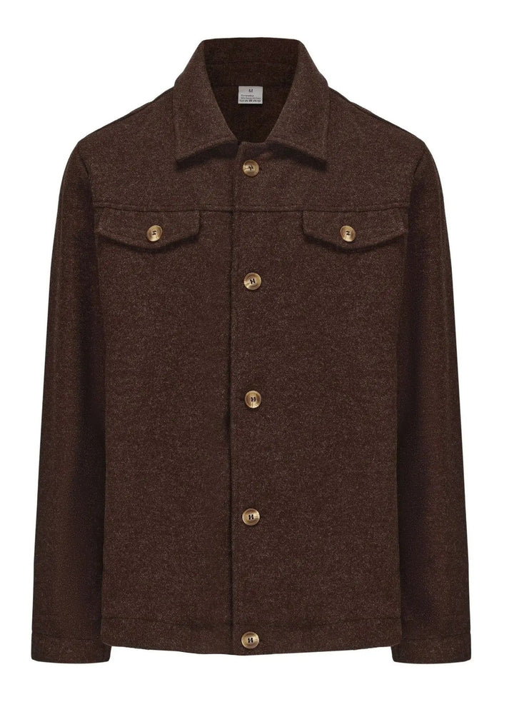 Men's Classic Wool Jacket with Breast Pockets for Stylish Comfort