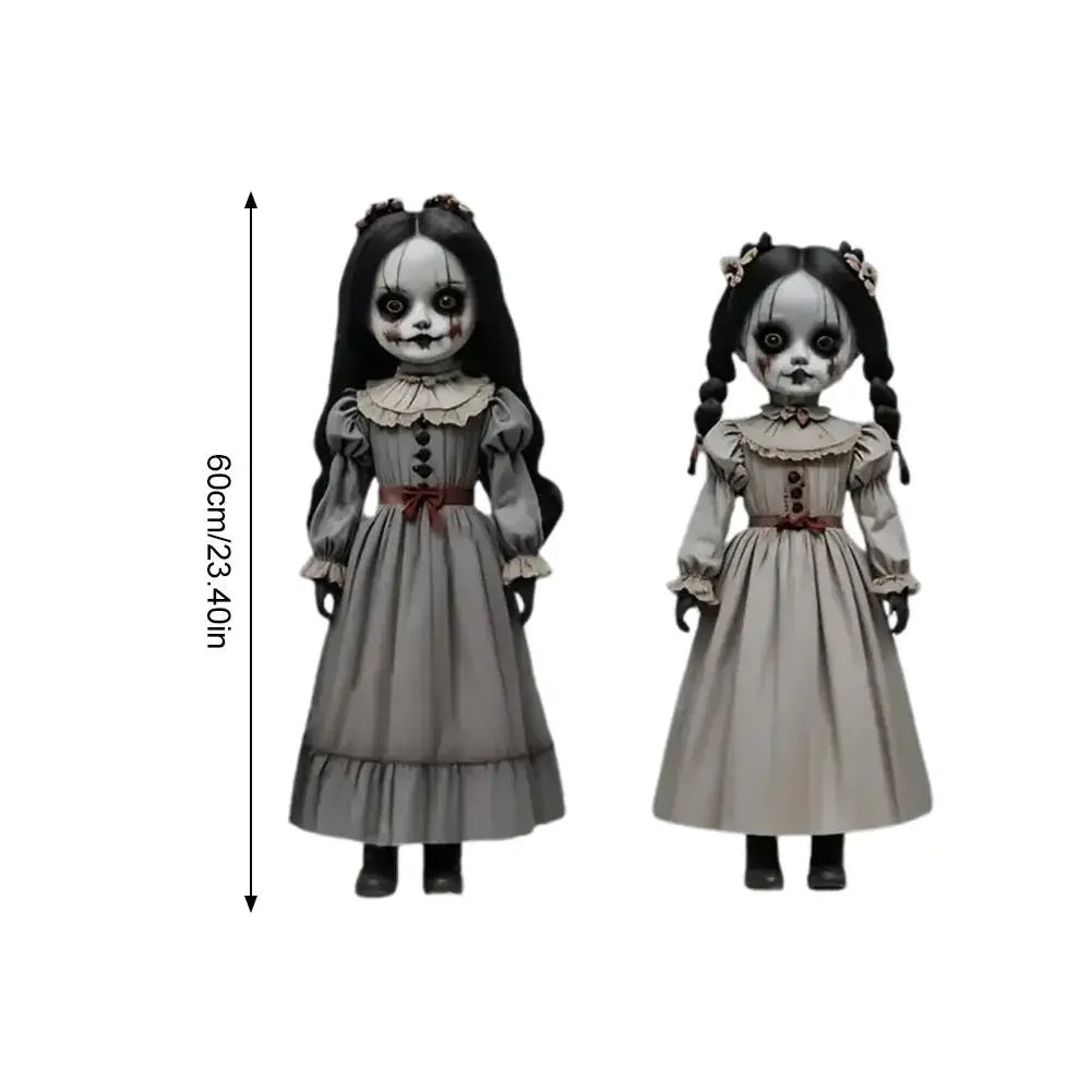 Halloween's Ghost Doll Yard Decor with Ground Stakes, Set of 2