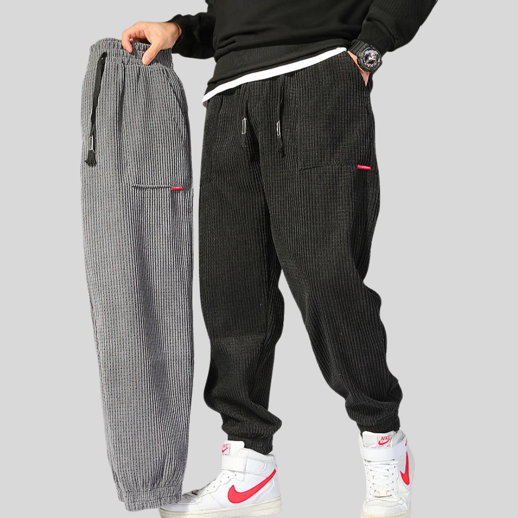 Men's Wide Corduroy Joggers – Comfortable Casual Wear