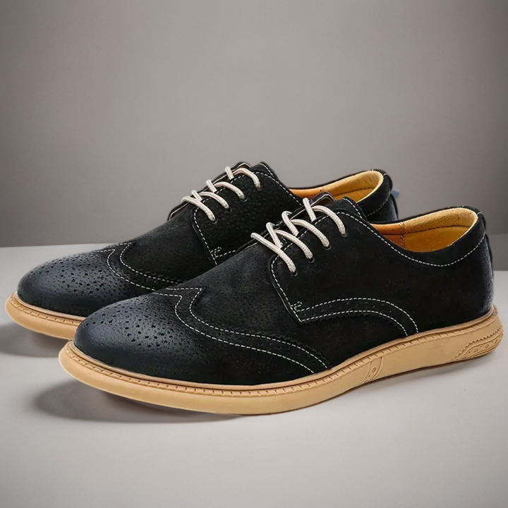 Men's breathable Oxford lace-up shoes for work and casual wear
