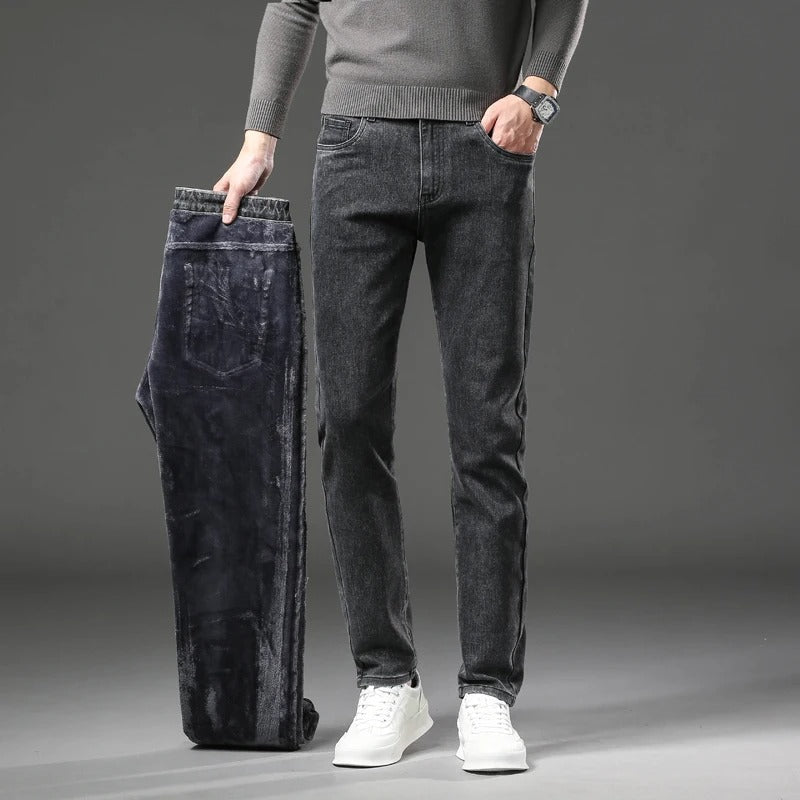 Men's Comfortable Winter Jeans for Ultimate Warmth and Style