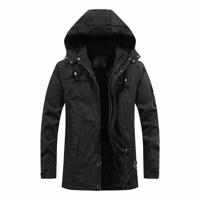 Men's Hooded Jacket with Sherpa Lining for Ultimate Comfort