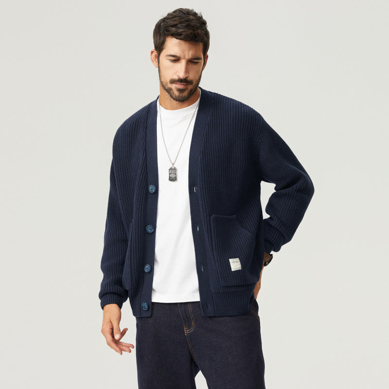 Men's Knitted Cardigan Sweater for Stylish Comfort