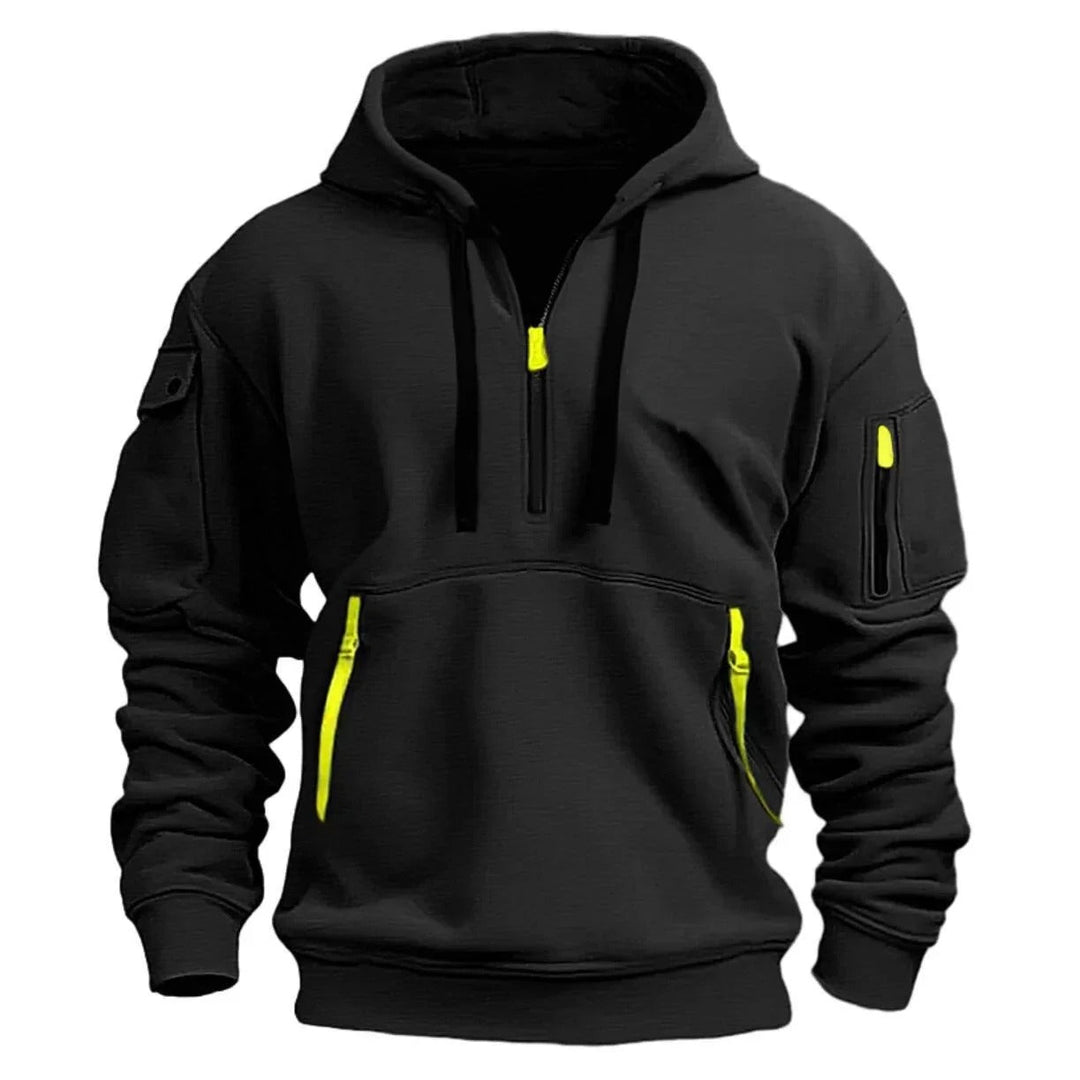 Men's Sporty Zip Hoodie with Pockets