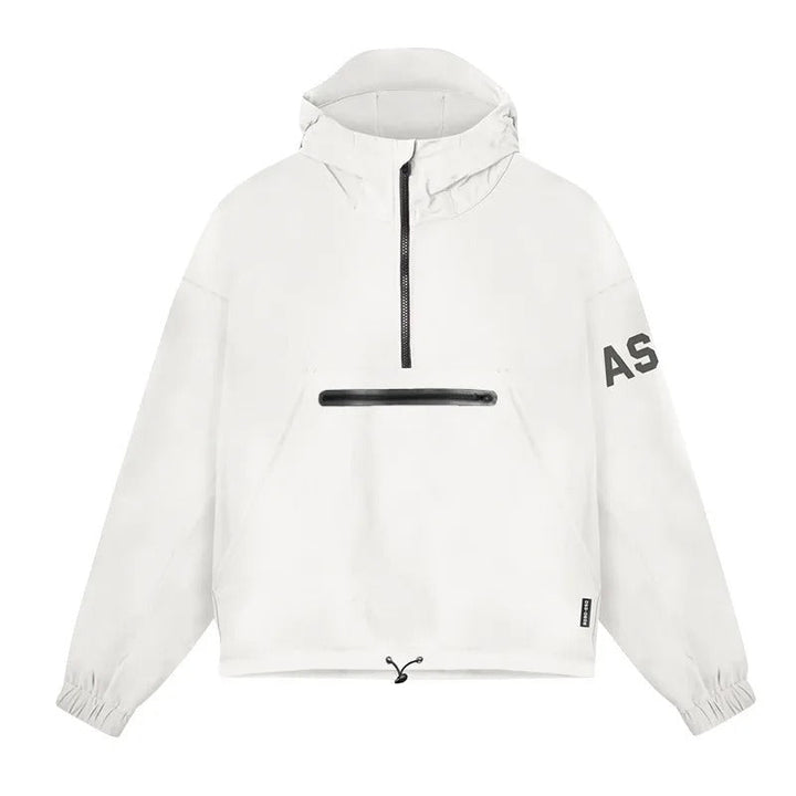 Men's Sporty Anorak Jacket with Zipper