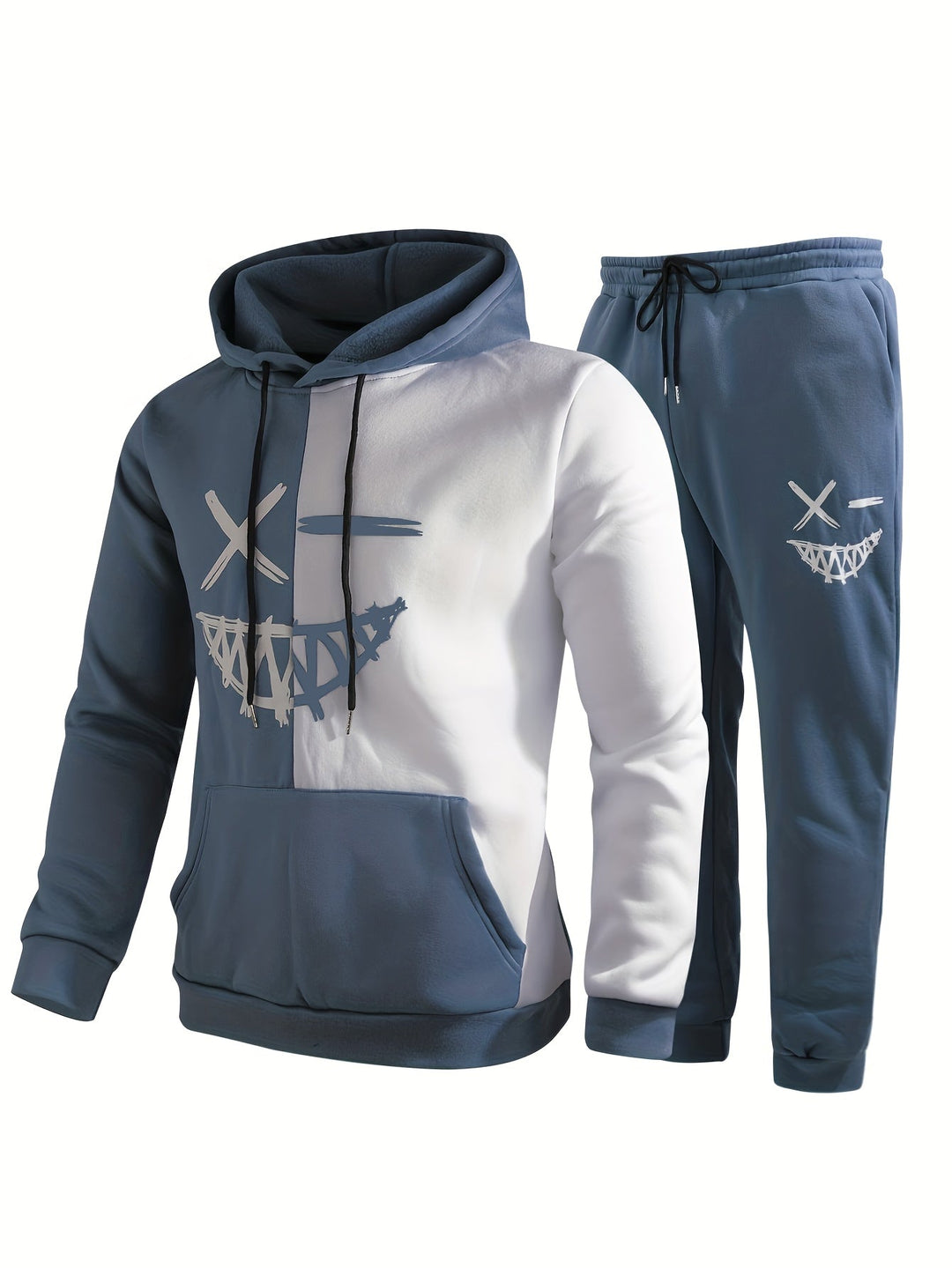 Men's Hooded Sweatshirt and Jogging Pants Set