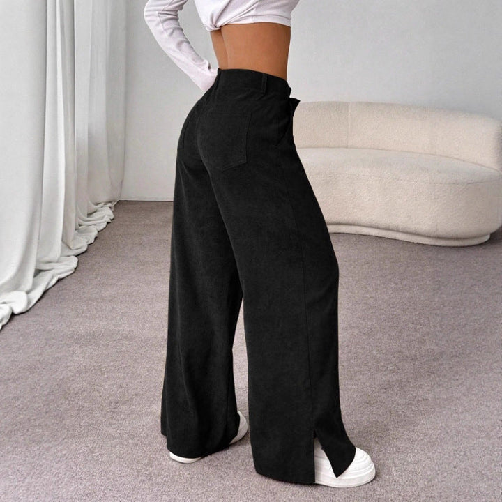 Women's Chic High-Waist Wide Leg Split Pants