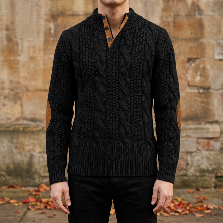 Men's Cable Knit Pullover Sweater