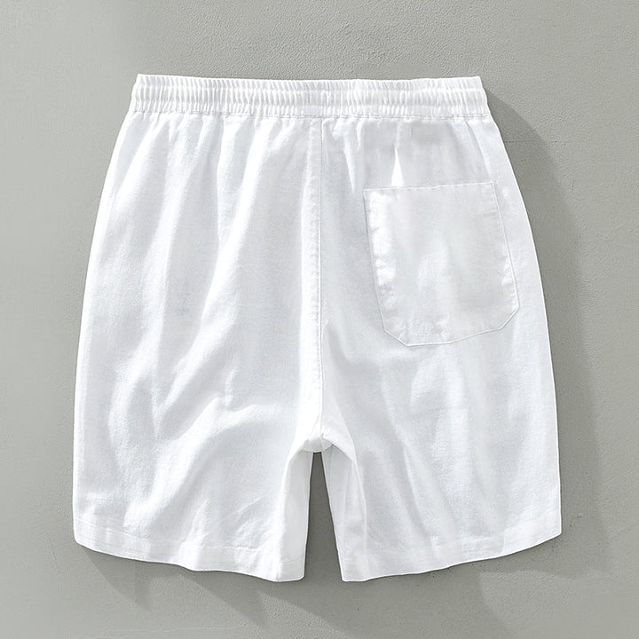 Men's Casual Linen Shorts for Summer Beachwear