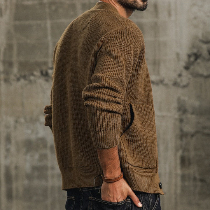 Men's Knitted Cardigan Sweater for Stylish Comfort