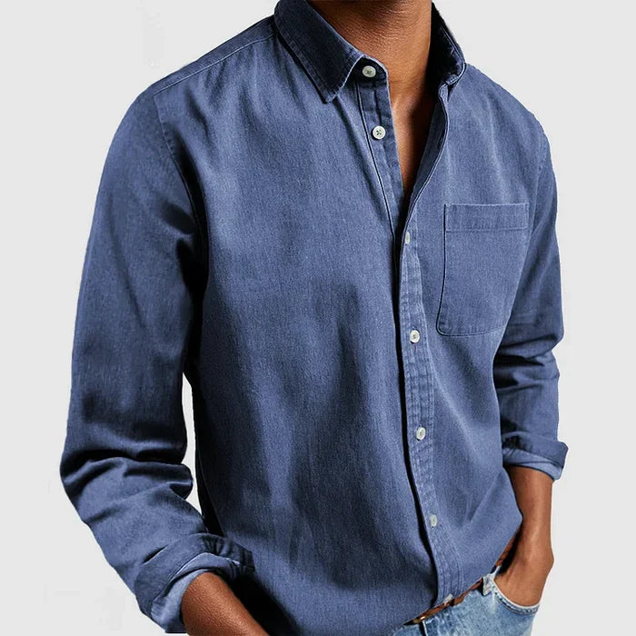 Men's Casual Button-Up Shirt