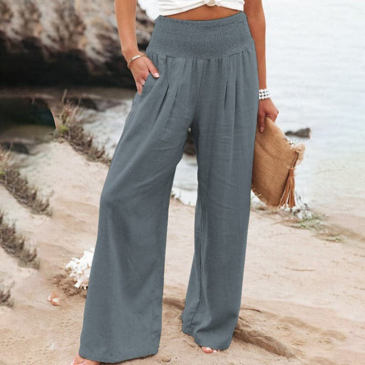 Women's Effortlessly Breathable Wide Leg Linen Trousers