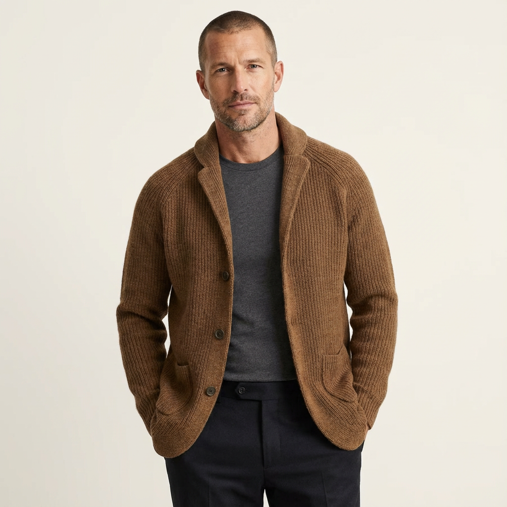 Men's Ribbed Wool Vest